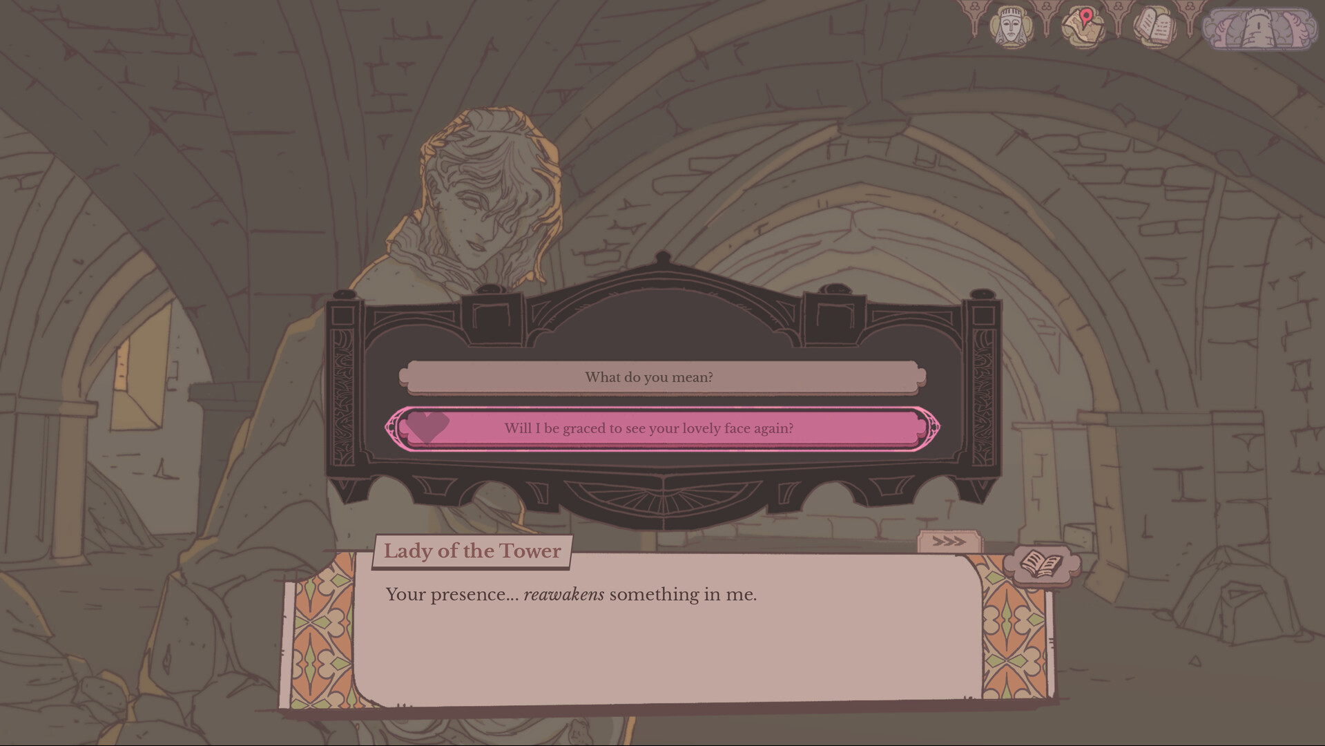 Official Sovereign Tower Lady of the Tower relationship scene